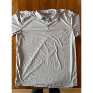 Peter Millar Men's Summer Comfort Gray/White‎ Gold Polo Size XXL